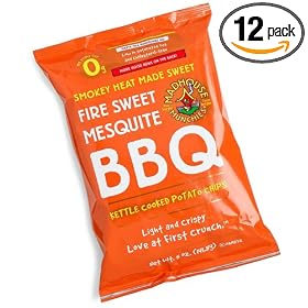 Madhouse Munchies Fire Sweet Mesquite BBQ Potato Chips, 1-Ounce Bags (Pack of 72)