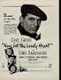 1944 Movie Ad - "Black as the Ace I am!" CARY GRANT in "NONE BUT THE LONELY HEART" with ETHEL BARRYMORE, Barry Fitzgerald, June Duprez, and Jane Wyatt. Produced by David Hempstead. Directed by Clifford Odets. Screen Play by Clifford Odets. From the Novel by Richard Llewellyn, author of "How Green Was My Valley". An RKO Radio Picture. A2538A. **THIS IS AN AD / POSTER, NOT A DVD**
