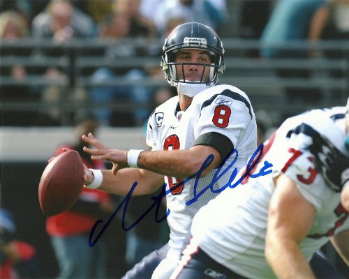 MATT SCHAUB HOUSTON TEXANS,ATLANTA FALCONS,SIGNED,AUTOGRAPHED 8X10,PHOTO,COA WITH PROOF,PIC