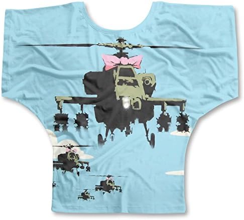 Banksy Happy Chopper Ladies Bat Wings Top, XXL