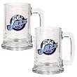 Utah Jazz NBA 2pc 15oz Glass Tankard Set - Primary Logo by Great American Products
