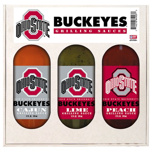 Ohio State Buckeyes Grilling Gift Set by Hot Sauce Harrys