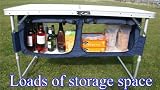 Folding Camping Table / Picnic Table with Extra storage underneath