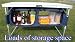 Outdoor Living : Folding Camping Table / Picnic Table with Extra storage underneath