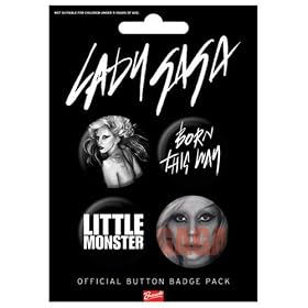 Plaque de 4 Badges Lady Gaga