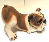 Farting Tooting English Bulldog Dog Figurine Statue With Motion Detector
