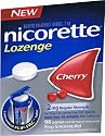 New Nicorette Nicotine Lozenges 2mg CHERRY flavor BONUS Pak 96 ea (33% more than 72) commit to quit 72 + 24 bonus = 96 Lozenges