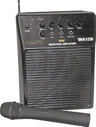 Nady WA-120HT/E Portable Wireless Public Address System with Hand-Held Mic/Transmitter
