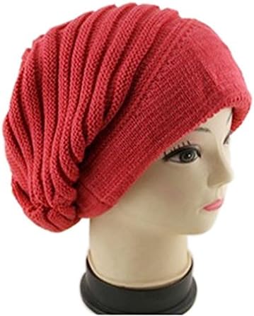 Maroon Red Warmer Knitting Ski Slouch Hip-hop Hat Beret Beanie Baggy Crochet Cap