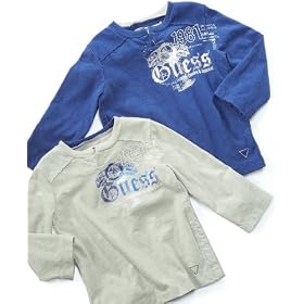 Guess Baby Tee, Boys Foiled Long Sleeved