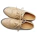 Ollio Women's Shoe Lace Up Low Heels Wingtip Dress Oxford
