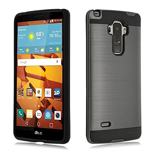 LG G Stylo Case, ZeopoCase 2-Piece Style Hybrid Shockproof Hard Case Cover for LG G Stylo (LS770) LG G Stylus H631 (Grey)