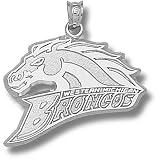 Western Michigan University Broncos Logo 5/8 Pendant (Silver)