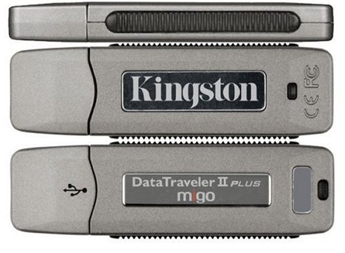 Kingston Data Traveler II Plus - Migo Edition - USB flash drive - 2 GB ( DTII+M/2GB ) (Retail Package)