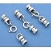 Sterling Silver Cord End Beads Clasps Beading Approx 3