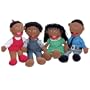 African American Family Puppet Set