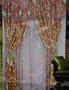 Gardenia Texture Pink Curtain w/ Valance/Sheer/Tassels
