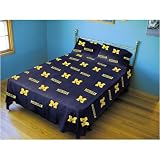 Michigan Wolverines NCAA Sheet Set (Rotary - Solid)