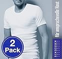 Schiesser 2 Stück ( Doppelpack ) Herren 1/2 Arm Unterhemd T-Shirt Doppelripp