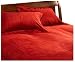 Microsuede Full Queen 3-piece Duvet Set, Brick