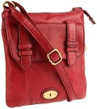 Fossil Carson Flap Crossbody (Garnet)