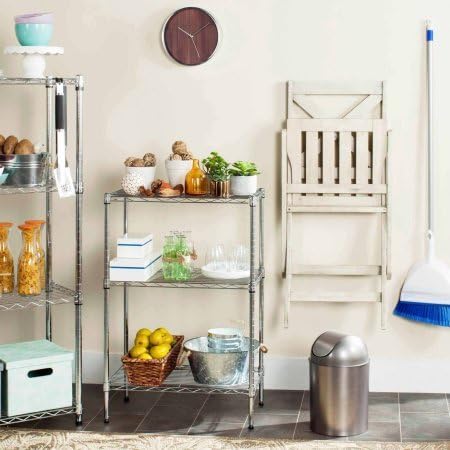 Safavieh Happimess Sierra Mini 3-Tier Wire Shelf - Chrome
