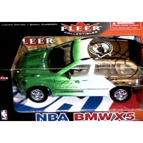 Boston Celtics 1/24 Scale Fleer NBA Diecast BMW X5 Car Basketball Collectible