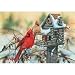 Cardinal's Rustic Retreat 500pc Jigsaw Puzzle by Janene Grende