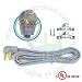 NUCORD 6' 3 Wires 30A Dryer Cord - Spade, 10/3 (SRDT)