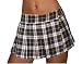 Queen Size Sexy School Girl Mini Skirt in Green and Yellow Plaid Plus Size Adult