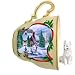 White German Shepherd Christmas Ornament Holiday Scene Tea