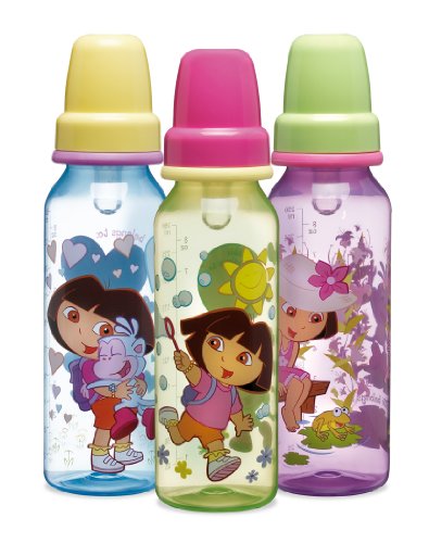 Munchkin BPA Free Dora the Explorer Classic Bottles 3-Pack