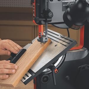 Rack and pinion table tilt adjustment for precision settings from 3&deg; to 45&deg;