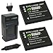 Wasabi Power Battery (2-Pack) and Charger for Pentax D-LI92 and Pentax Optio I-10, RZ10, RZ18, WG-1, WG-1 GPS, WG-2, WG-2 GPS, WG-3, WG-3 GPS, WG-10, X70
