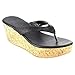 Beston EB80 Women's Comfy Thong Platform High Wedge sandals