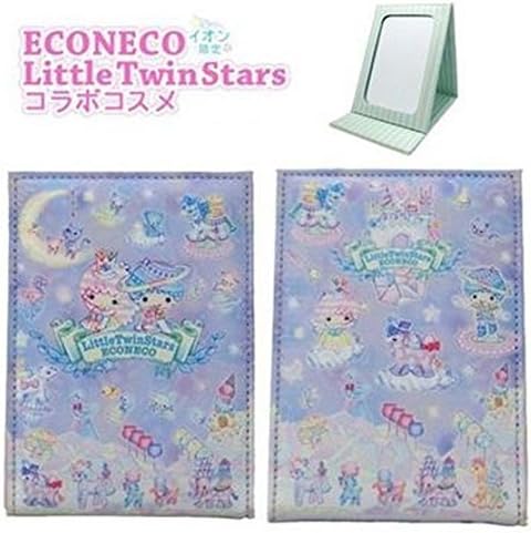 [Econeko x little twin stars] ion limited (* discontinued) ECONECO LittleTwinStars collaboration with cosmetics fabric folding mirror (picture Kitty Sanrio guitarist) (Cosmo) by TSEC