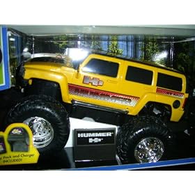1:14 Scale Hummer H3 Yellow Radio Control Vehicle Full Function by New Bright