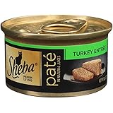 SHEBA Pate in Natural Juices Turkey Entree Canned Cat Food 3 Ounces (Pack of 24)