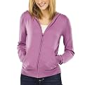 Mossimo&reg; Black Petites: Ultrasoft Hoodie Cardigan - Purple Whip