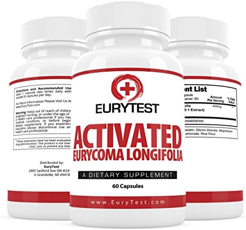 Eurytest - Eurycoma Longifolia Extract with Tongkat Ali 100:1, Great Male Enhancement Supplements for Testosterone Booster, Energy Improving