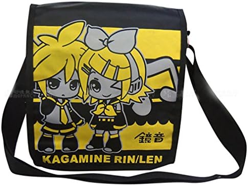 Leozaly Unisex Cosplay Vocaloid Naruto Fairy Tail Single Shoulder Backpack Bags #05 (Rin(Len))