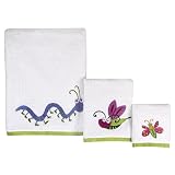 Bugs and Leaves 3-pc. Towel Set by -