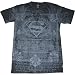 Superman Charcoal Man of Steel Biography Mens Slim Fit T-Shirt