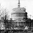 Lincoln's First Inaugural at Unfinished U.S. Capitol, March 4, 1 Photograph - Beautiful 16"x20" Photographic Print from the Library of Congress Collection