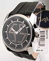 Men's Digital Animation Black Leather