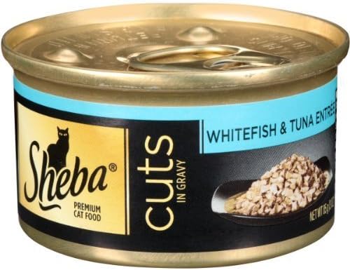 Sheba Premium Entree Cat Food, Cut's Whitefish and Tuna 3 Ounce (Pack of 24) by Mars Petcare [Pet Supplies]