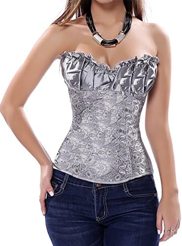 Ant Tree Womens Gorgeous Brocade Princess Corset Renaissance Top
