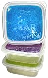 Spearmark Housewares E-Z Freeze Square Storage Containers, Small, Pack of 3