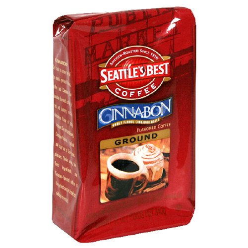 Seattle's Best Coffee Cinnabon Flavored, Ground, 12-Ounce Bags (Pack of 3)