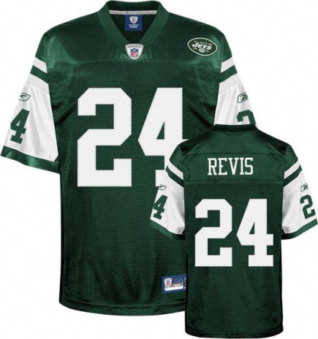 Darrelle Revis Green Reebok NFL Premier New York Jets Jersey (X-Large)